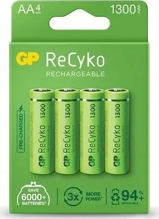 Bateri rikarikueshme GP ReCyko AAA, NiMH, 650mAh, jeshile