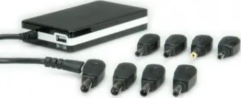 Adapter universal notebook Value 90W, hyrje AC, kabllo 2.2 m, i zi