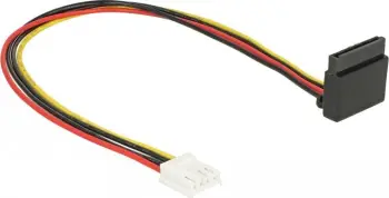 Kabllo e brendshme energjie DeLOCK 85510, SATA 2x 15 pin, 0.3 m, e zezë