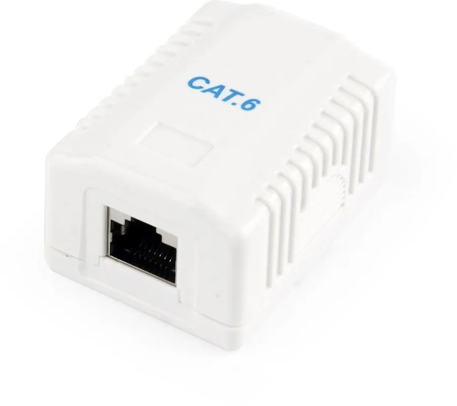 Prizë Gembird Shielded, RJ45, Cat. 6, e bardhë - 1