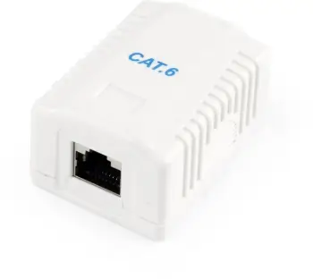 Prizë Gembird Shielded, RJ45, Cat. 6, e bardhë