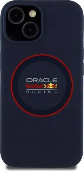 Mbulesë telefoni Red Bull për iPhone 14 6.1", silikon MagSafe, blu navy