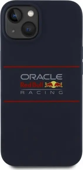 Mbulesë telefoni Red Bull Silicone Horizontal Logo MagSafe për iPhone 14 6.1", navy blue
