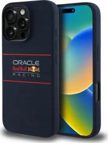 Futrollë për telefon Red Bull për iPhone 16 Pro, MagSafe, 6.3", blu e errët
