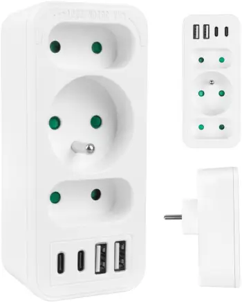 Prizë rrjeti Ethernet, RJ45, montim në mur, e bardhë
