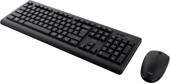 Set tastierë dhe mi Trust Primo, wireless, layout gjerman QWERTZ, i zi