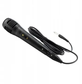 Mikrofon Omega OGCMB 44908, me kabllo, me lidhje 6.3 mm, i zi