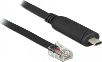 Kabllo seriale DeLOCK 63912, USB Type-C në RJ45, 2m, e zezë