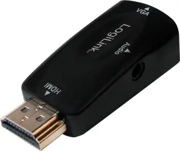 Adapter HDMI në VGA LogiLink CV0107, dalje audio 3.5mm, i zi