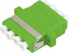Adapter fibër optike ALANTEC SM LC APC Quad, single mode, jeshil - 1