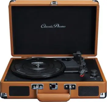 Gramafon Lenco Classic Phono TT-10, stereo, gjysmë automatik, ngjyrë druri