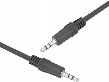 Kabllo audio Denmen DX03, stereo 3.5 mm jack to jack, 1 m, e zezë