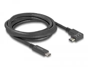 Kabllo USB Delock Type C në Type C, 2m, 5 Gbps, PD 60W, 4K, i zi