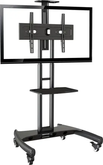 Stendë dyshemeje për TV NB AVA1500-60-1P, 32"-65", me rrota, e zezë