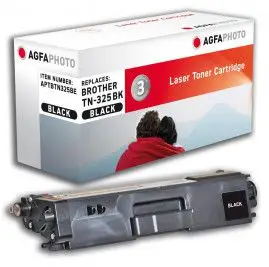 Toner AgfaPhoto TN-325, i zi, zëvendësues për Brother