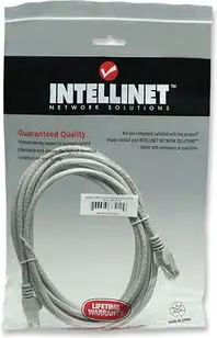 Kabllo rrjeti Intellinet CAT6 UTP, 1.5m, 100% bakër, gri
