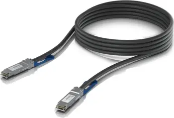 Kabllo DAC Ubiquiti UACC-DAC-QSFP28-3M, 100Gbps, 3m, e zezë