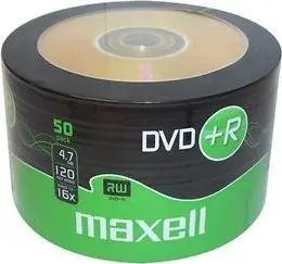 Disqe DVD+R Maxell 16x, 4.7GB, paketim 50 copë