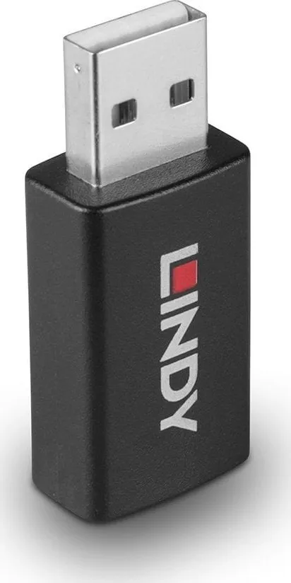 Adapter USB Lindy 71263, gender changer Type A në Type A, i zi - 1