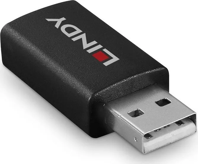 Adapter USB Lindy 71263, gender changer Type A në Type A, i zi - 5
