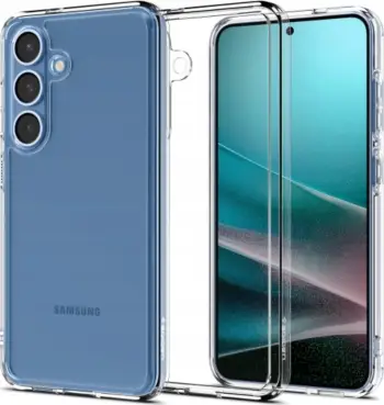 Kutia mbrojtëse Spigen Ultra Hybrid për Samsung Galaxy S25 Plus, transparente, këndet e forcuara, crystal clear