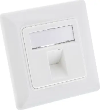 Kornizë modulare murale InLine, RJ 45, Pure White RAL 9010