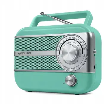 Radio portative Muse M-056AG, FM AM, me AUX, jeshile