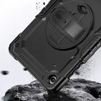 Mbulesë mbrojtëse Tech-Protect Solid360 Hybrid për Samsung Galaxy Tab A9+ A11+, me rrip, e zezë