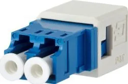 Adapter fibër optike LC-D, insert paneli, 0.52", blu - 1