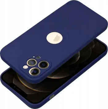 Këllëf telefoni Forcell Soft për iPhone 16 Pro Max, silikon, navy