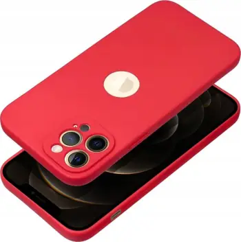 Mbrojtëse telefoni Soft Case për iPhone 16, silikon i butë, e kuqe