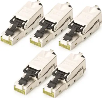 Prizë rrjeti Digitus CAT 6A, RJ45, STP, me kapak pluhuri