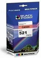 Toner Black Point BPC 521 / CLI-521, e kaltër/vjollcë/verdhë/zi - 1