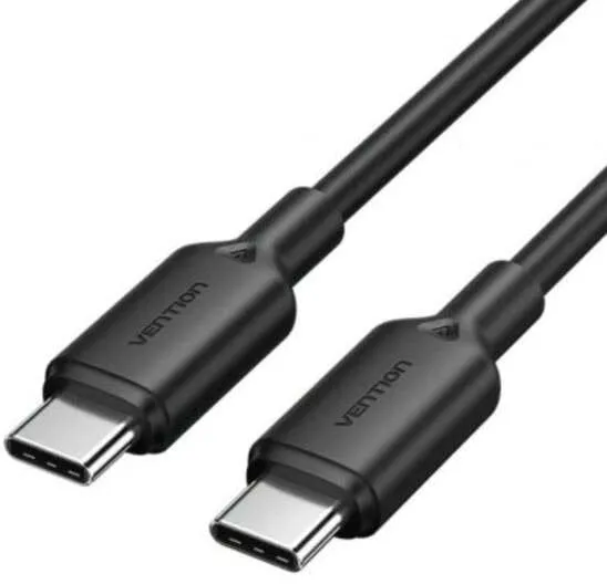 Kabllo USB Vention Type C në Type C, 2m, 3A, e zezë - 1