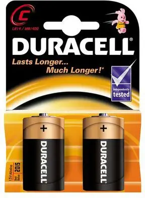 Bateri Duracell Plus MN1400, tip C alkaline, paketim 2 copë