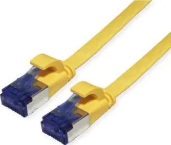 Kabllo rrjeti Value Cat.6A FTP Extra Flat, 1.5m, e verdhë