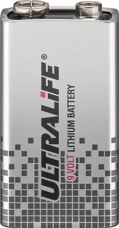Bateri 9V Ultralife 6F22 U9VL-J-P, litium, 9V, portokalli