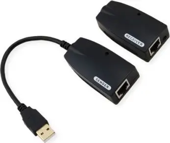 Adapter kabllo Value 12.99.1123, USB A në RJ 45, 0.48 Gbit/s, i zi
