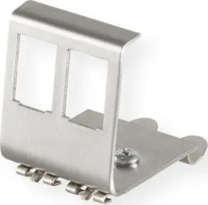 Adapter DIN VALUE 21.99.3009, për 2 keystone, i papajisur, gri