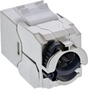Pako konektorë rrjeti InLine Keystone RJ45, Cat.6A, set 24 copë, metalik