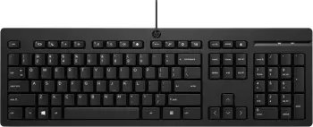 Tastierë HP 125 G2, me kabllo, layout 100, e zezë