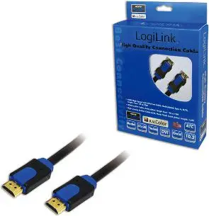 Kabllo HDMI LogiLink CHB1115, 15m, lidhës HDMI mashkull mashkull, e zezë