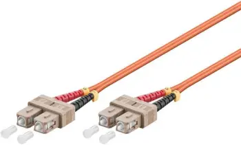 Kabllo fibër optike MicroConnect SC UPC SC UPC, 10m, OM2, portokalli