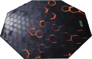 Qilim për karrige gaming Marvo GM03, 1100 x 1100 mm, bazë anti rrëshqitje, i zi
