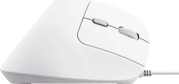 Maus ergonomik Trust Bayo II, me kabllo, 2400 DPI, i bardhë