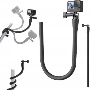 Mbajtëse fleksibile për kamera aksion TELESIN Mini, tripod oktapod me klips, për GoPro Insta360 DJI Action dhe telefon