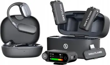 Sistem mikrofoni wireless Hollyland LARK MAX 2 Ultimate Combo, 32 bit, 2.4GHz, i zi