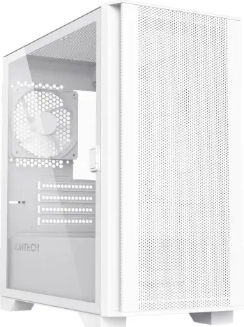 Kase kompjuteri Montech AIR 100 LITE, MicroATX, xham i temperuar, e bardhë
