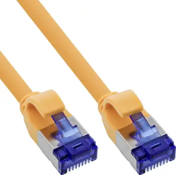 Kabllo rrjeti InLine Patch Cable Slim, Cat.6A S/FTP, 20m, e verdhë