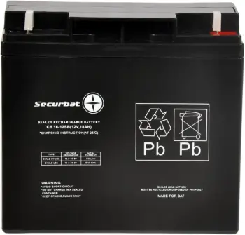 Bateri Securbat CB 18-12 SB, 12V, 18Ah, e zezë